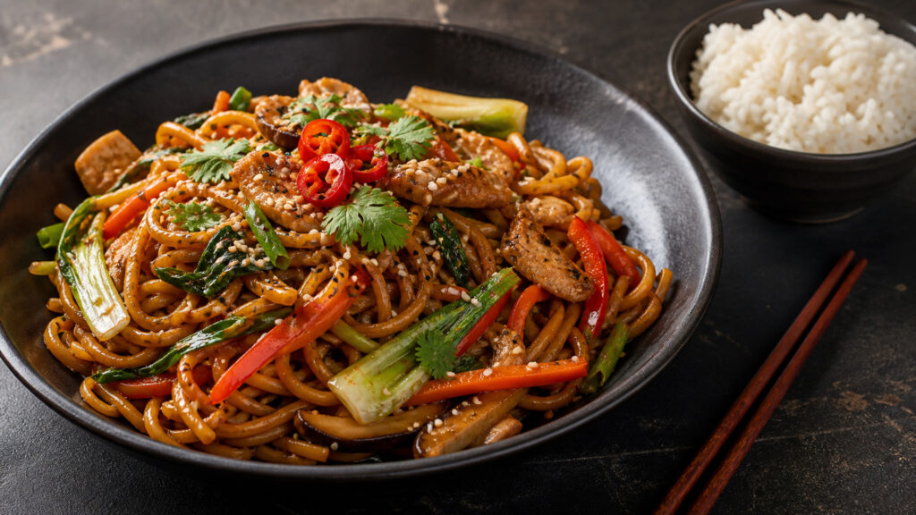 Asiatisches Nudelgericht bei Eat me im Forum Köpenick