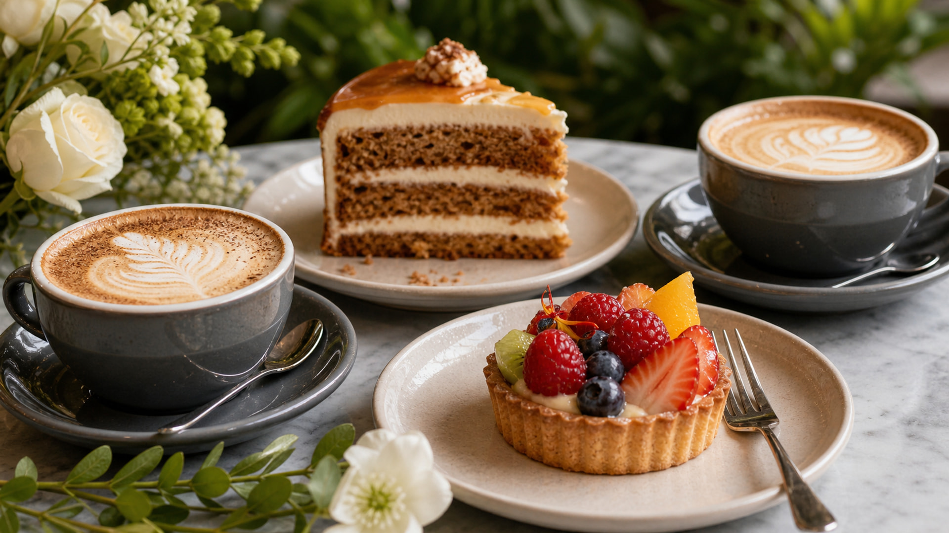 Kaffee und Kuchen bei Le Petit Foyer im Forum Köpenick