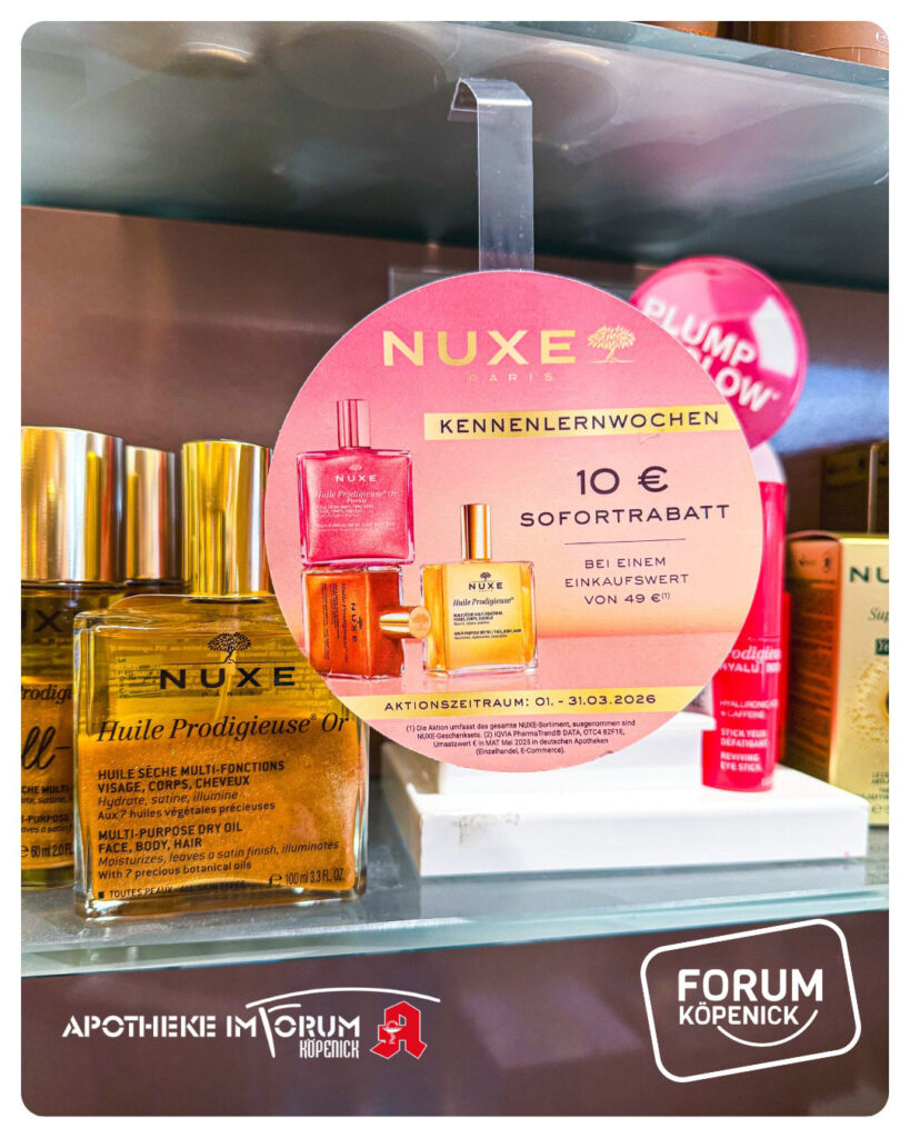 Apotheke im Forum Köpenick Angebot - Nuxe