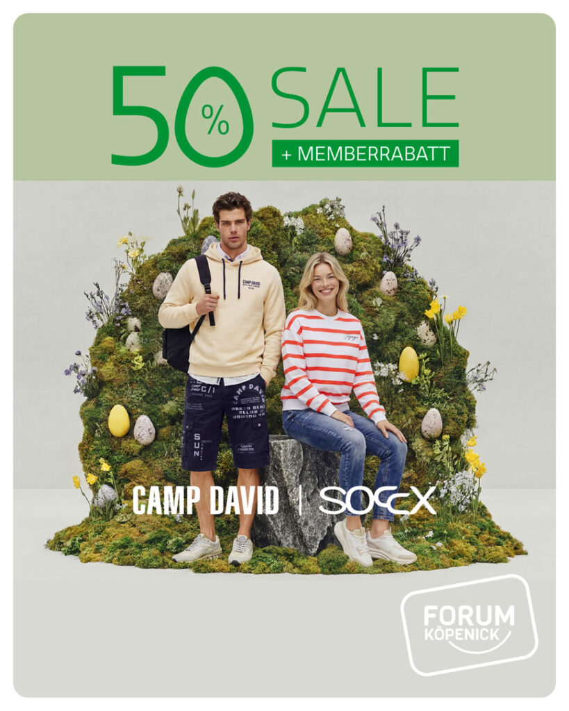 Camp David Soccx Angebot im Forum Köpenick - Ostersale