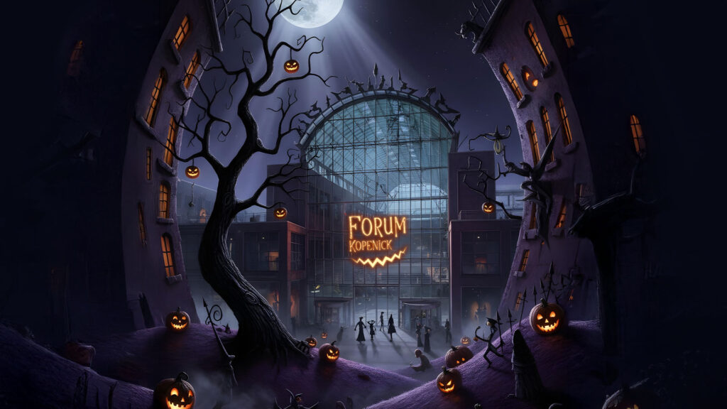 Halloween im Forum Köpenick 2026 – schaurige Kulisse vor dem Center