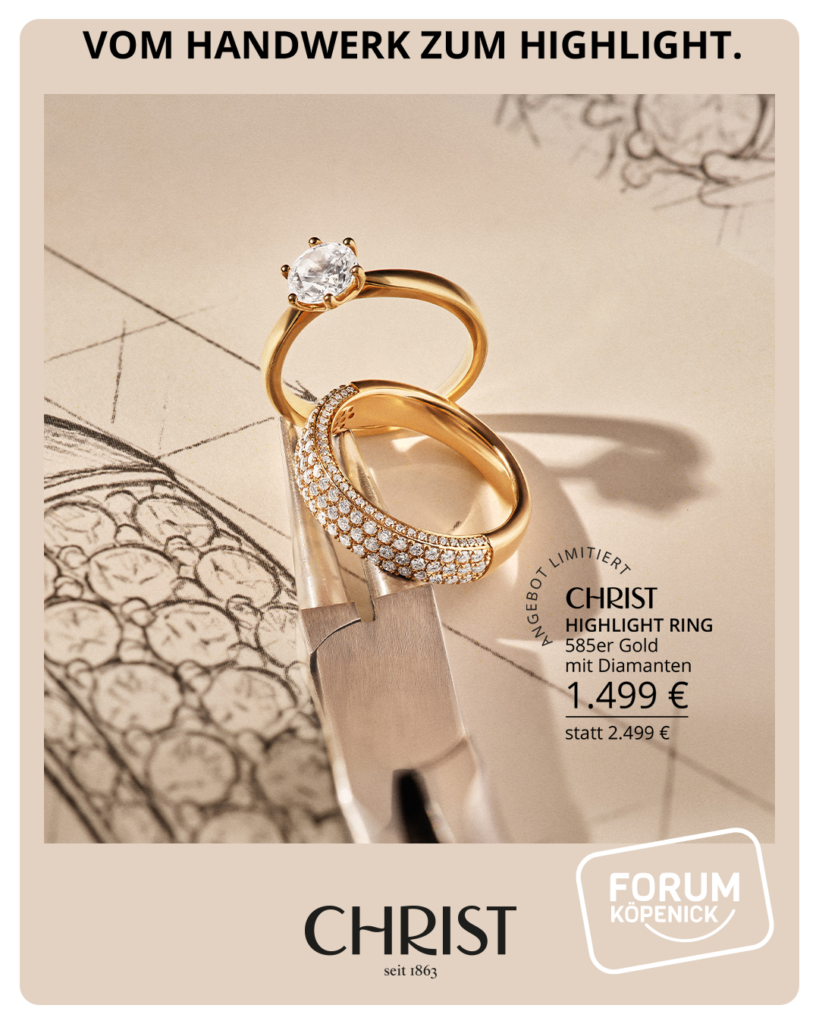 CHRIST Highlight Ring aus 585er Gold mit 122 Diamanten im Forum Köpenick