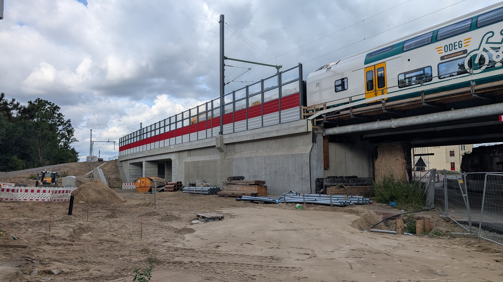 Neues Brückenbauwerk der Westumfahrung an der Hämmerlingstraße in Köpenick am 17. September 2026